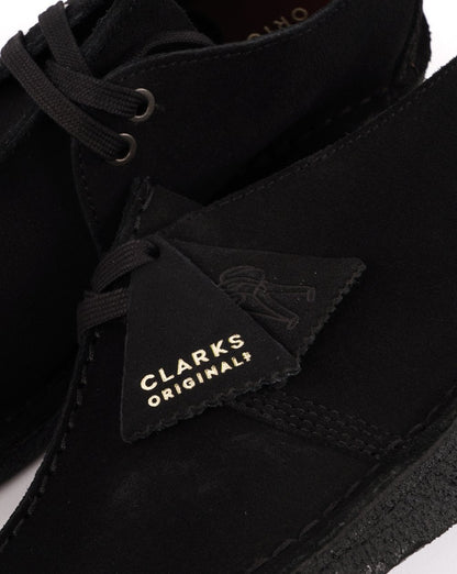 Clarks Originals Desert Trek Shoe Black Suede