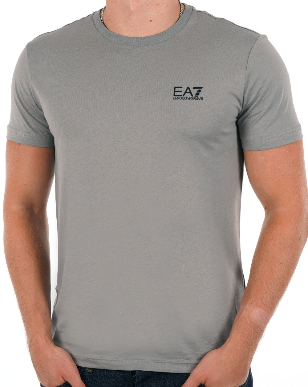EA7 Classic T Shirt Grey Flannel