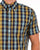 Trojan Check S/S Shirt Navy