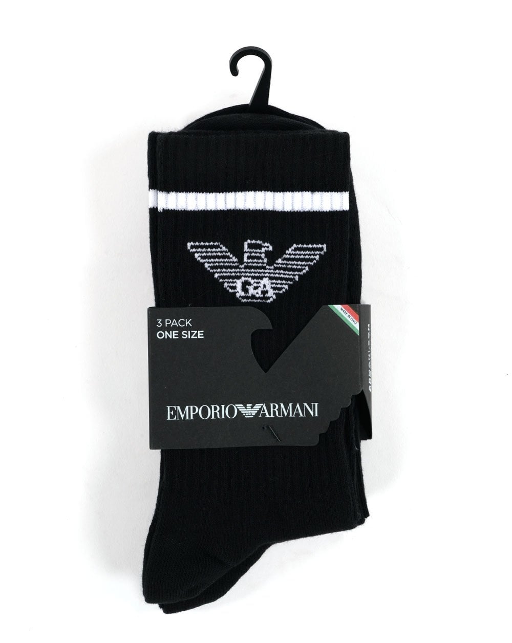 Emporio Armani 3 Pack Socks Black/white