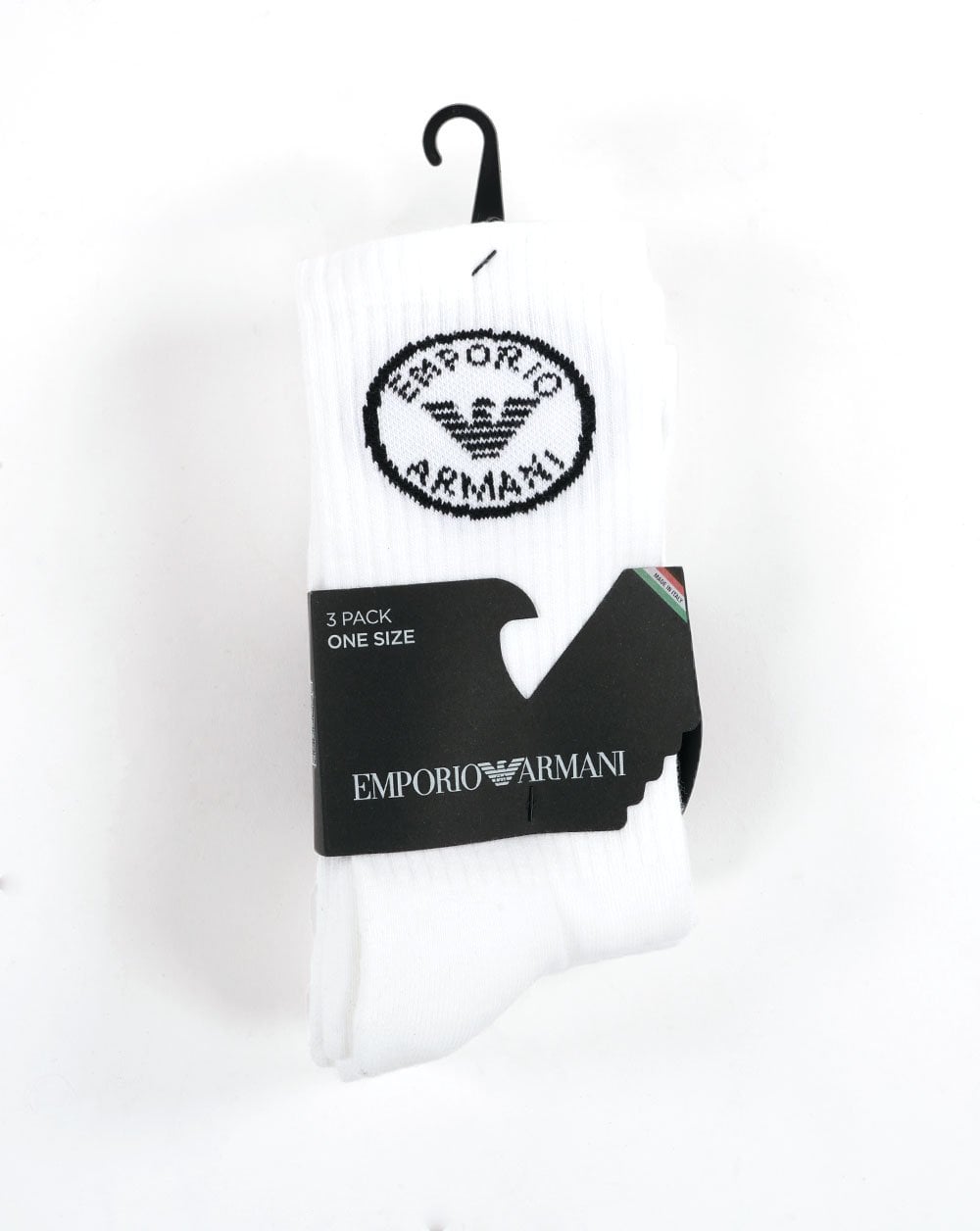 Emporio Armani 3 Pack Socks White/black