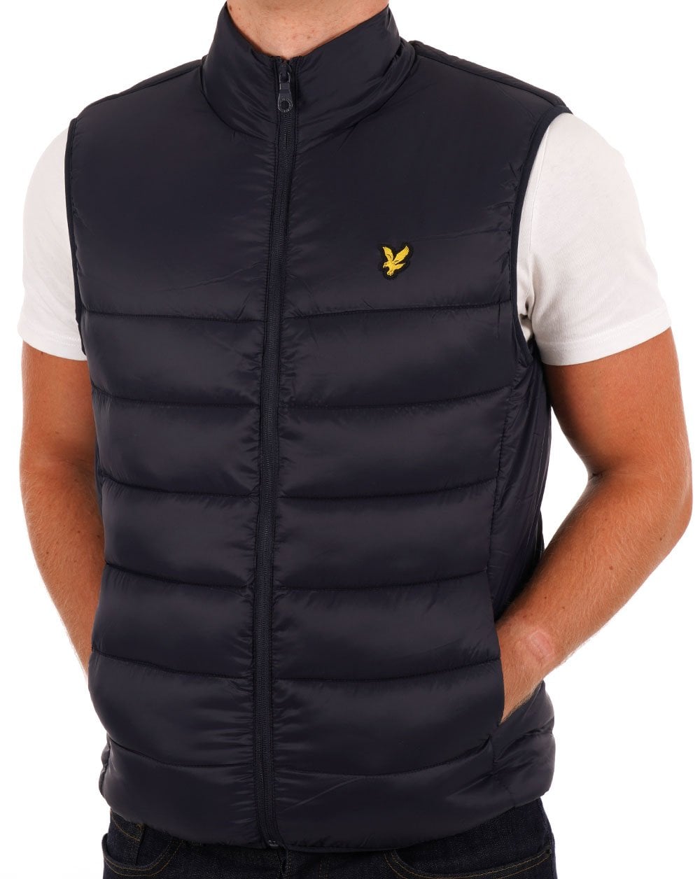 Lyle & Scott Baffle Gilet Dark Navy