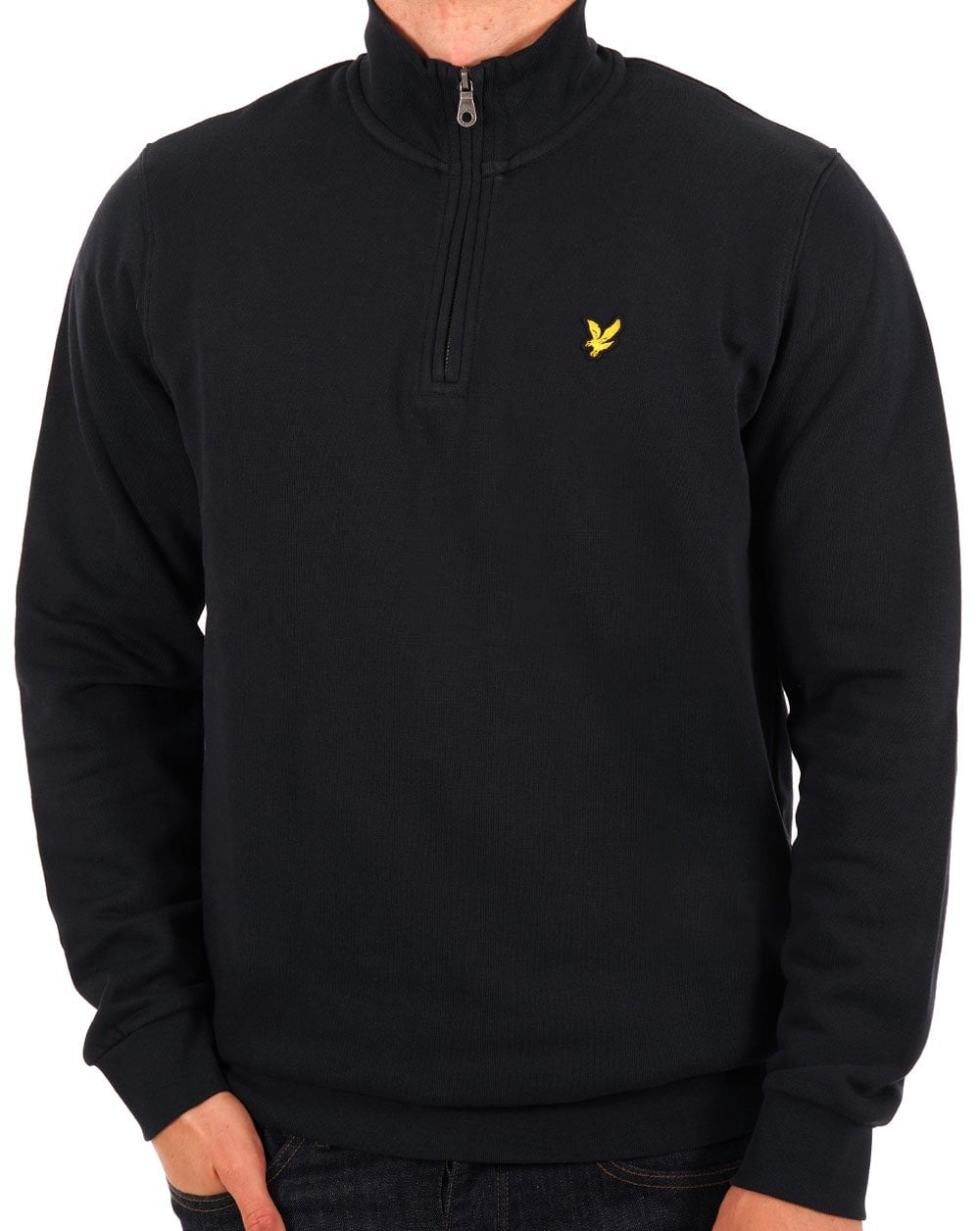 Lyle & Scott Quarter Zip Sweat Dark Navy