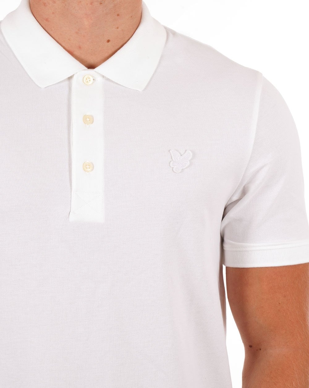 Lyle & Scott Tonal Polo Shirt White