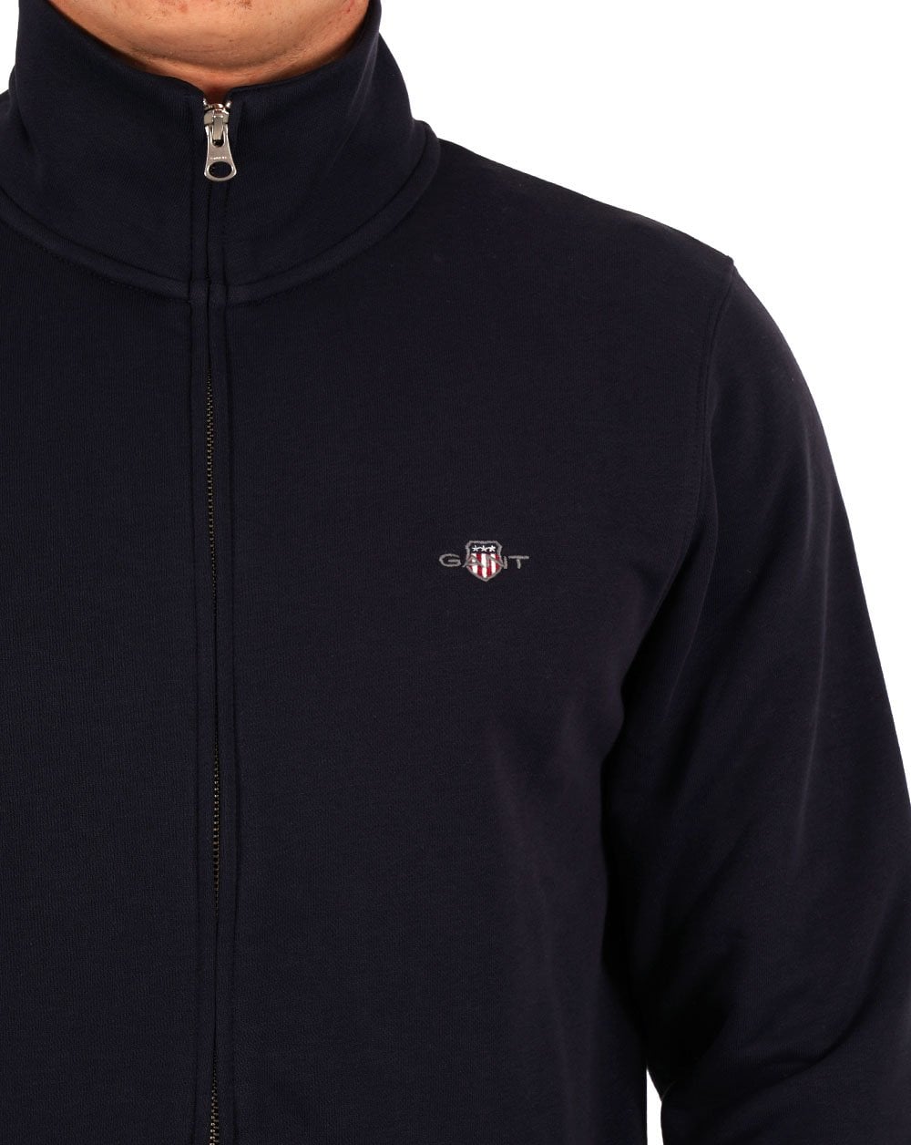 Gant Shield Full Zip Sweat Navy Blue