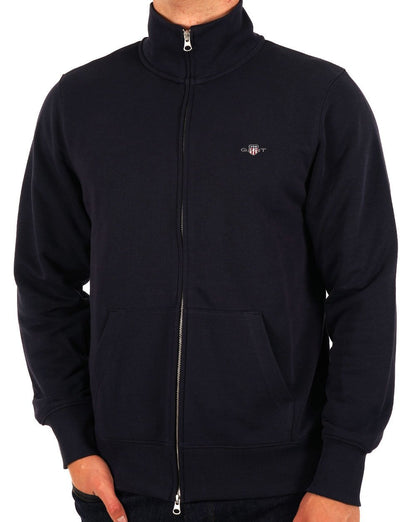 Gant Shield Full Zip Sweat Navy Blue