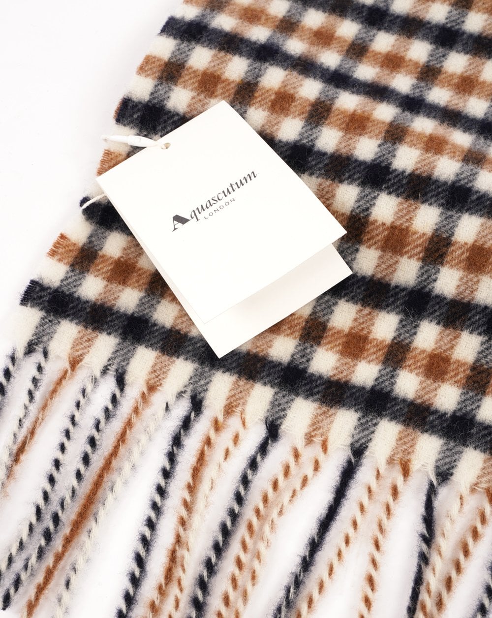 Aquascutum Check Scarf Beige