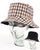 Aquascutum Reversible check Bucket Hat Navy