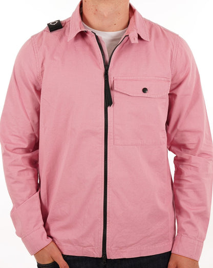 Ma.strum Pd Full Zip Overshirt Dark Pink