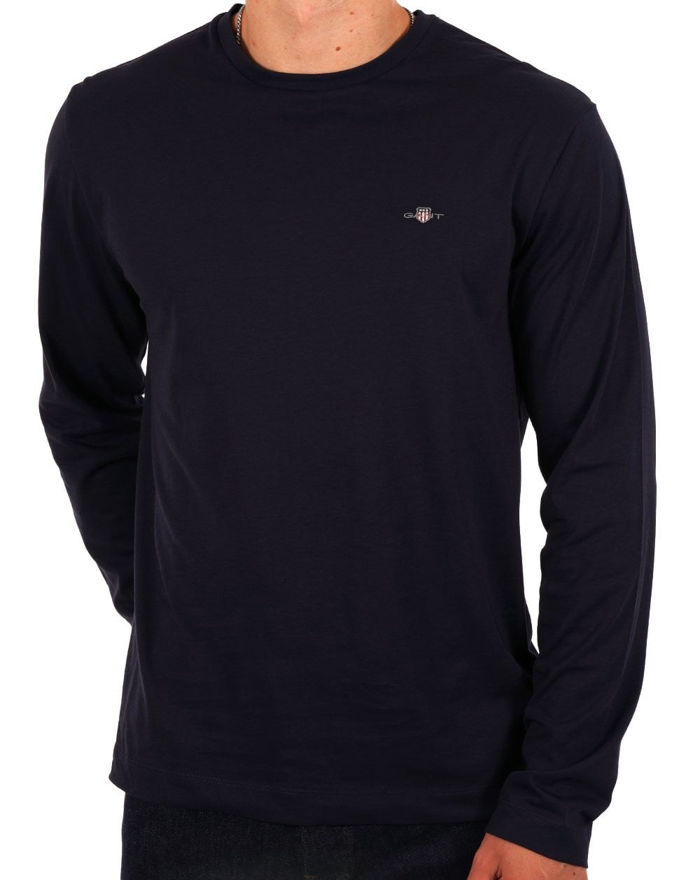 Gant Shield Long Sleeve T-shirt Navy Blue