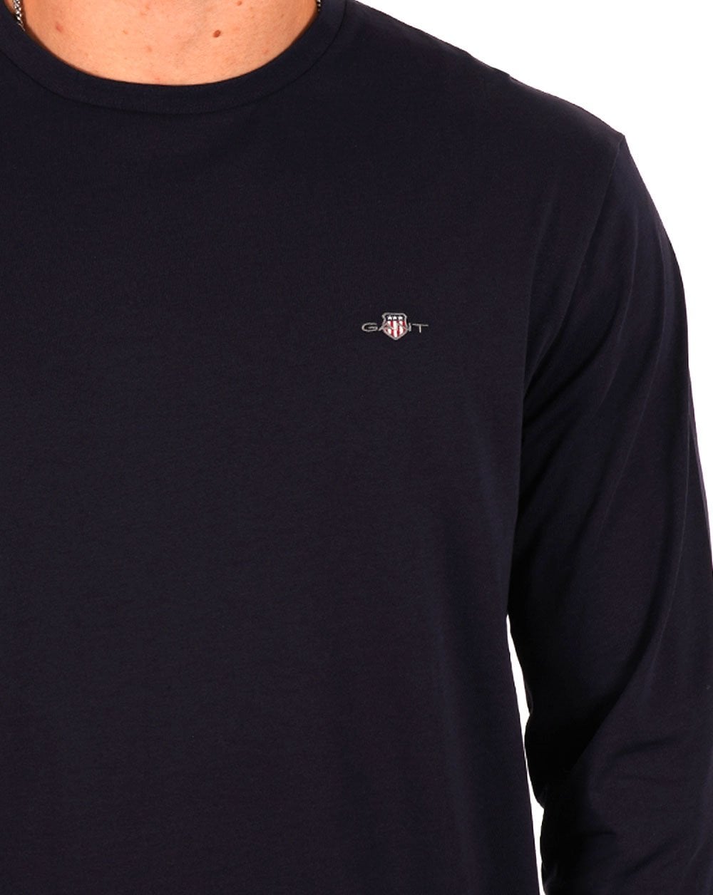 Gant Shield Long Sleeve T-shirt Navy Blue