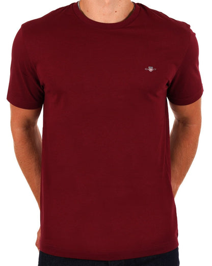 Gant Shield Crew T-shirt Dark Red