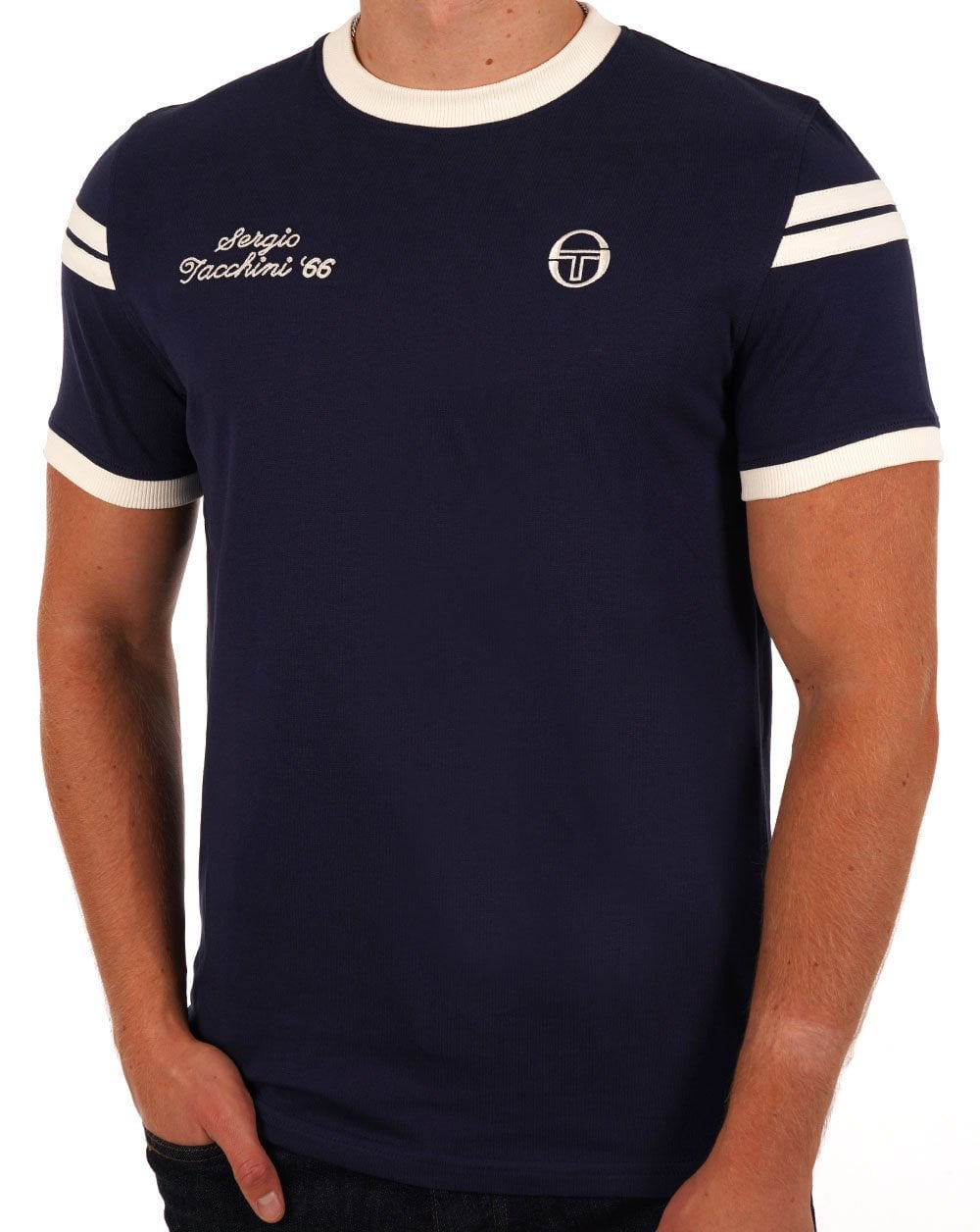 Sergio Tacchini Aless T Shirt Navy Blue