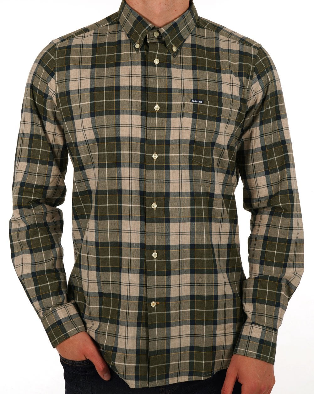 Barbour Wetherham Tailored Shirt Forest Green