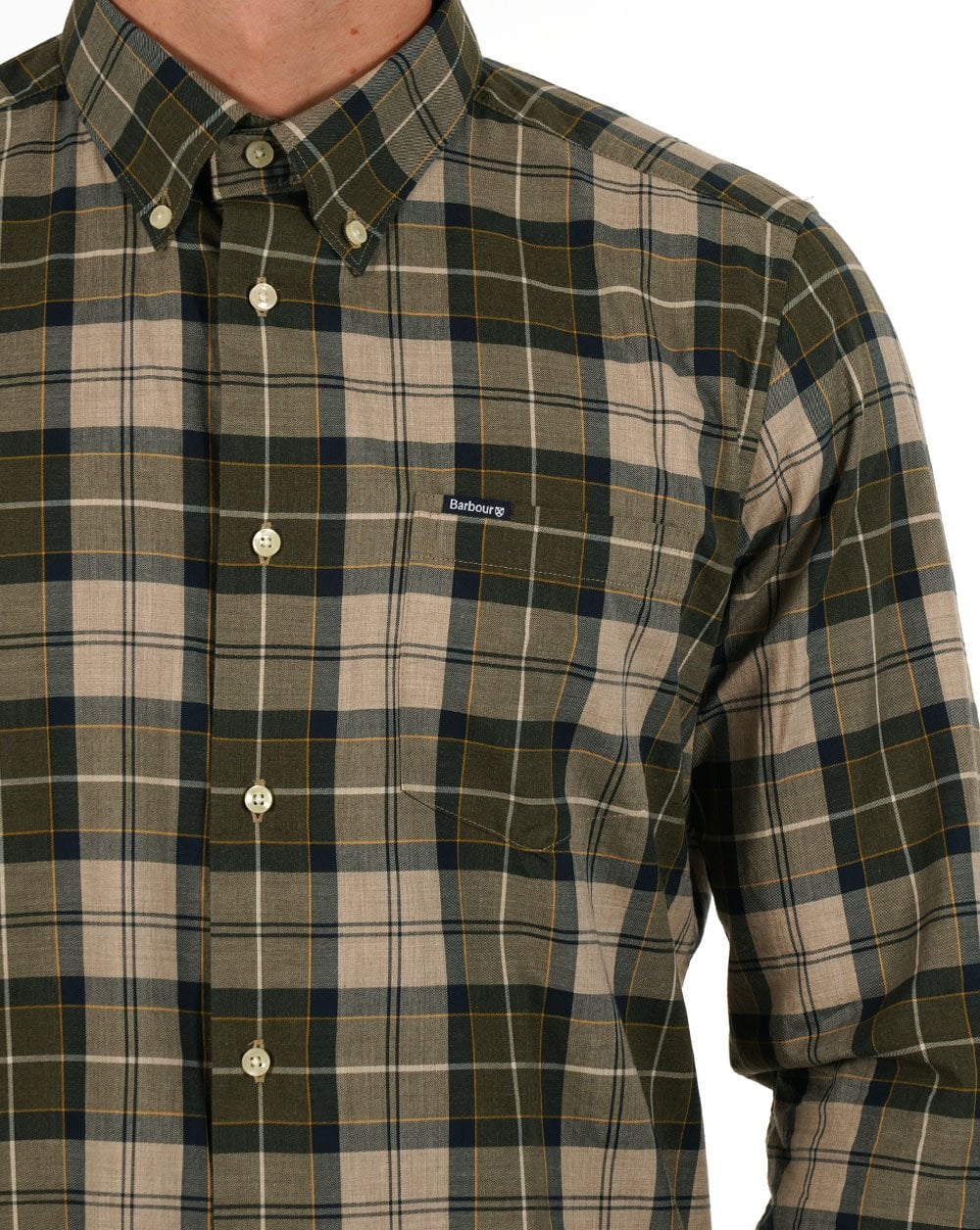 Barbour Wetherham Tailored Shirt Forest Green
