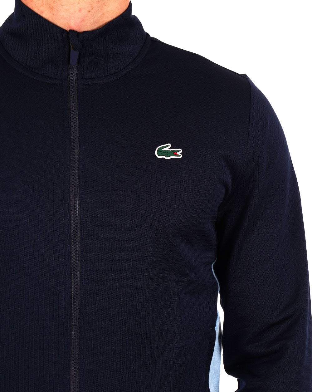 Lacoste Track Top Navy Sky Blue