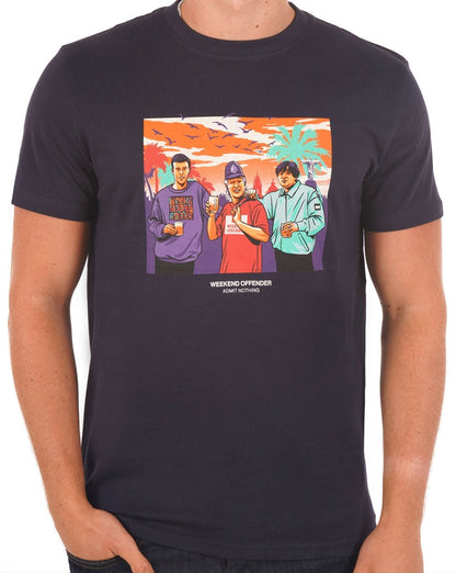 Weekend Offender Ronnie T-shirt Navy