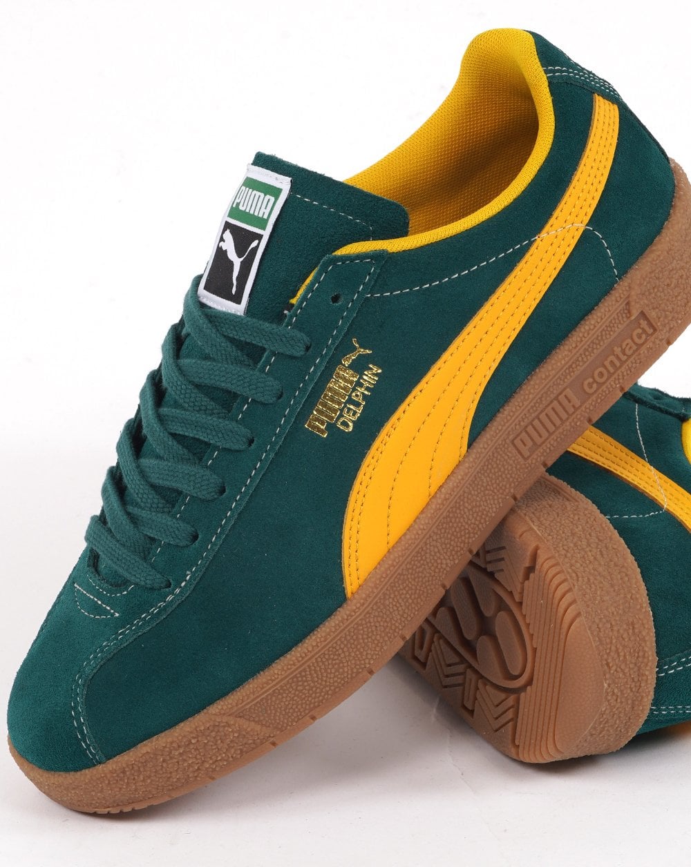 Puma Delphin Trainer Dark Green/Yellow