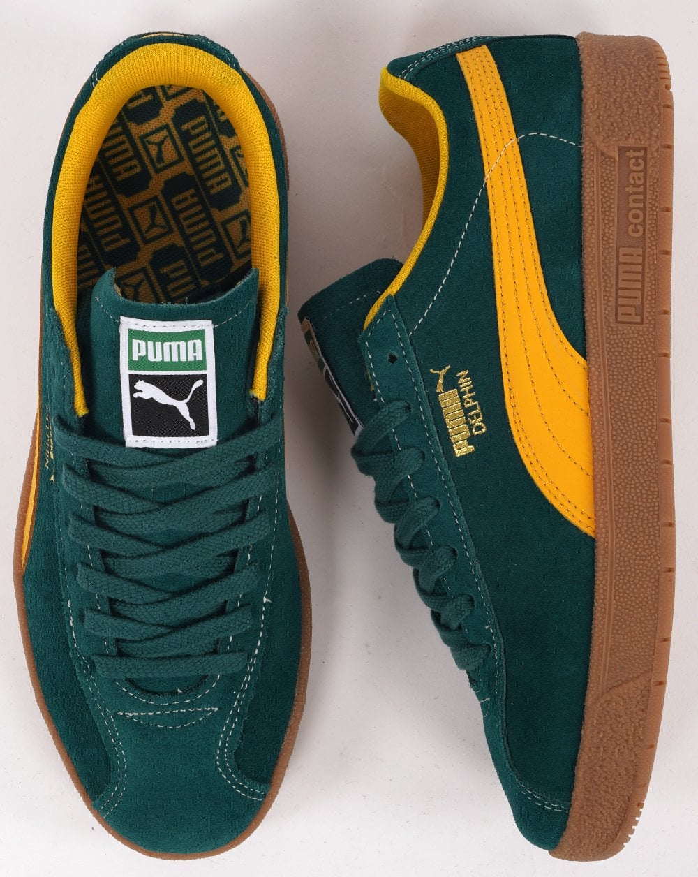 Puma Delphin Trainer Dark Green/Yellow