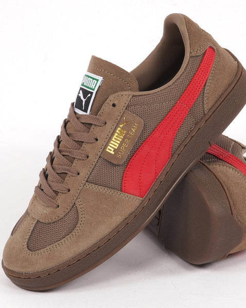Puma Super Team OG Trainer Taupe/Red