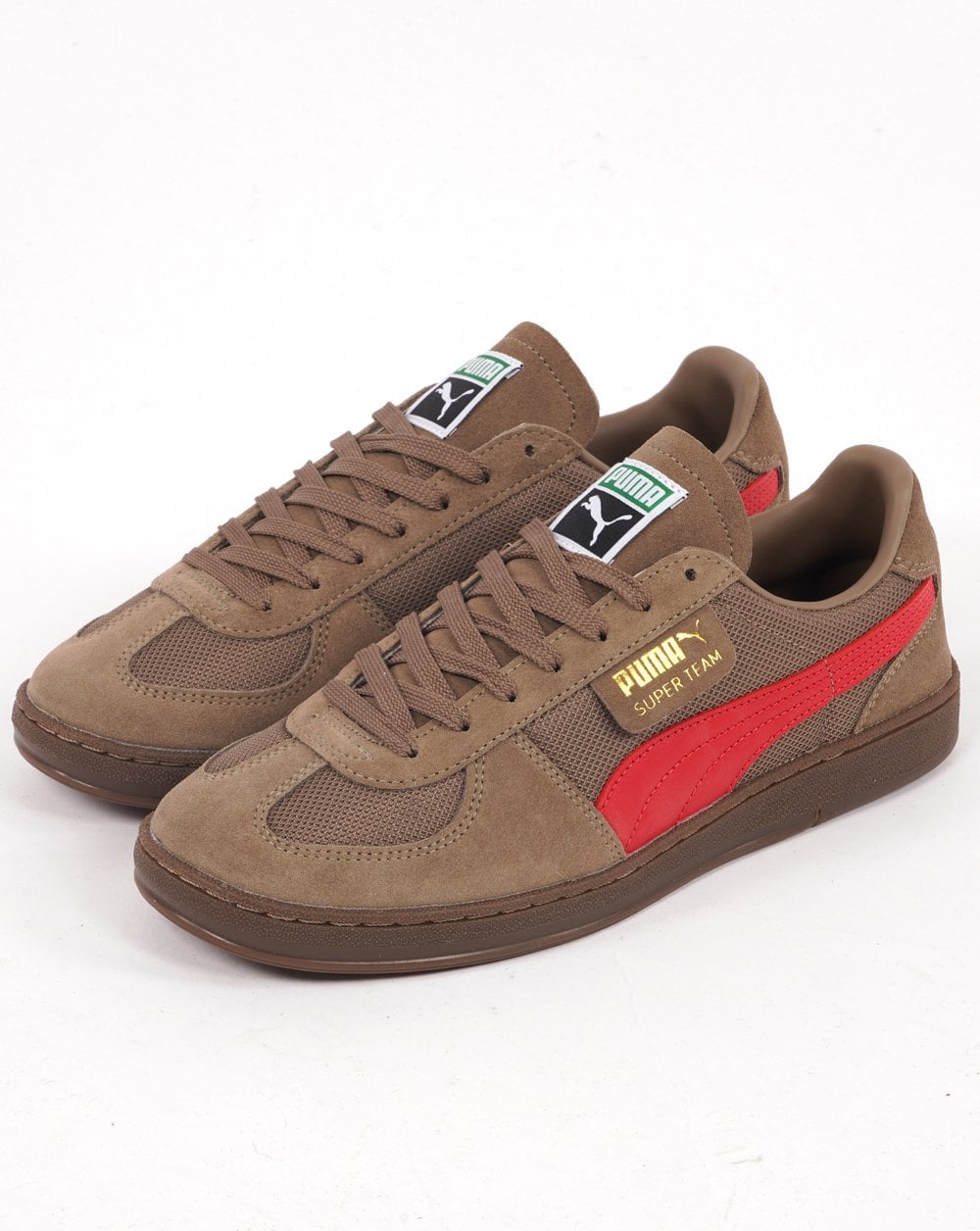 Puma Super Team OG Trainer Taupe/Red
