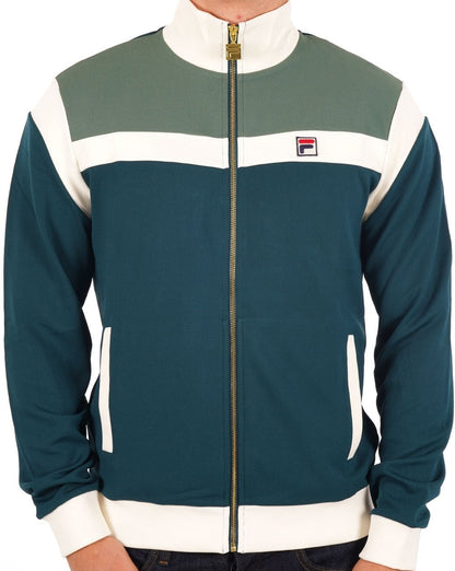 Fila Vintage Cruz Track Top Green Gardenia