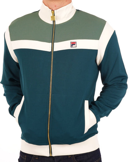 Fila Vintage Cruz Track Top Green Gardenia