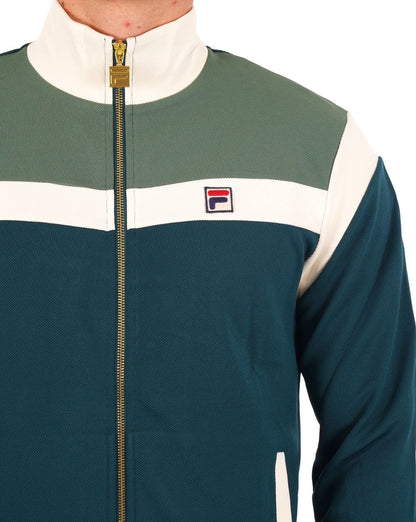 Fila Vintage Cruz Track Top Green Gardenia
