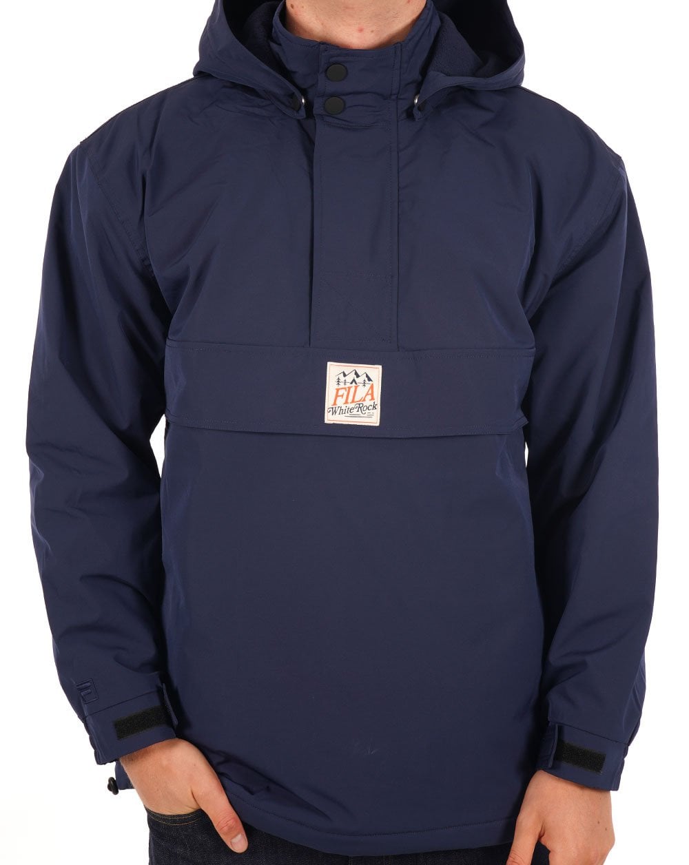 Fila White Rock Overhead Jacket Navy Blue