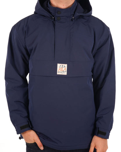 Fila White Rock Overhead Jacket Navy Blue