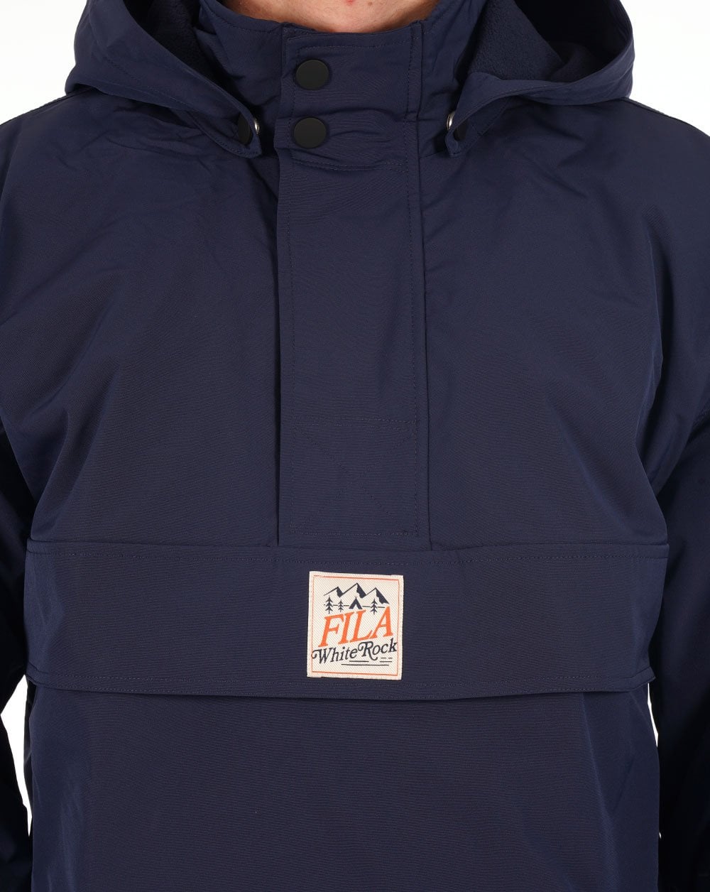 Fila White Rock Overhead Jacket Navy Blue