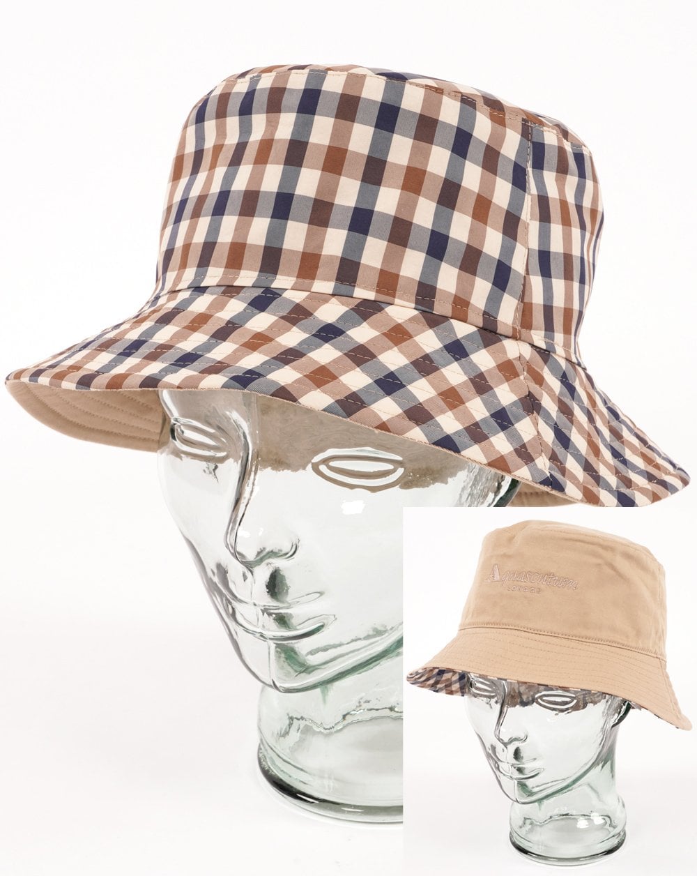 Aquascutum Reversible Bucket Hat Sand
