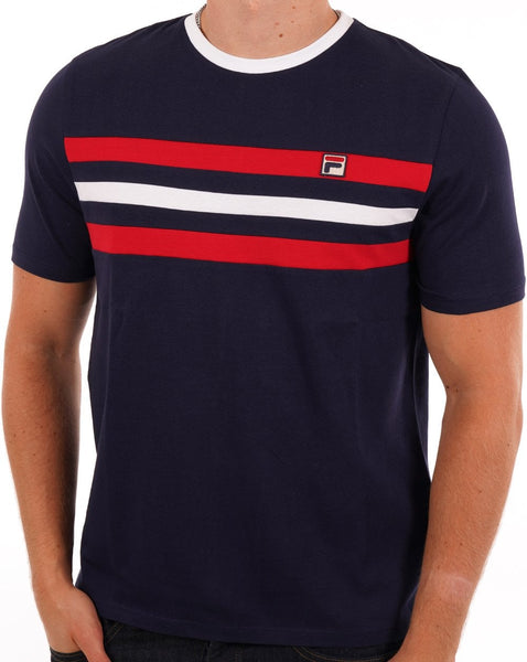 Fila Vintage Justin T Shirt Navy