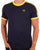 Sergio Tacchini Retro T Shirt Navy / Yellow