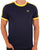 Sergio Tacchini Retro T Shirt Navy / Yellow
