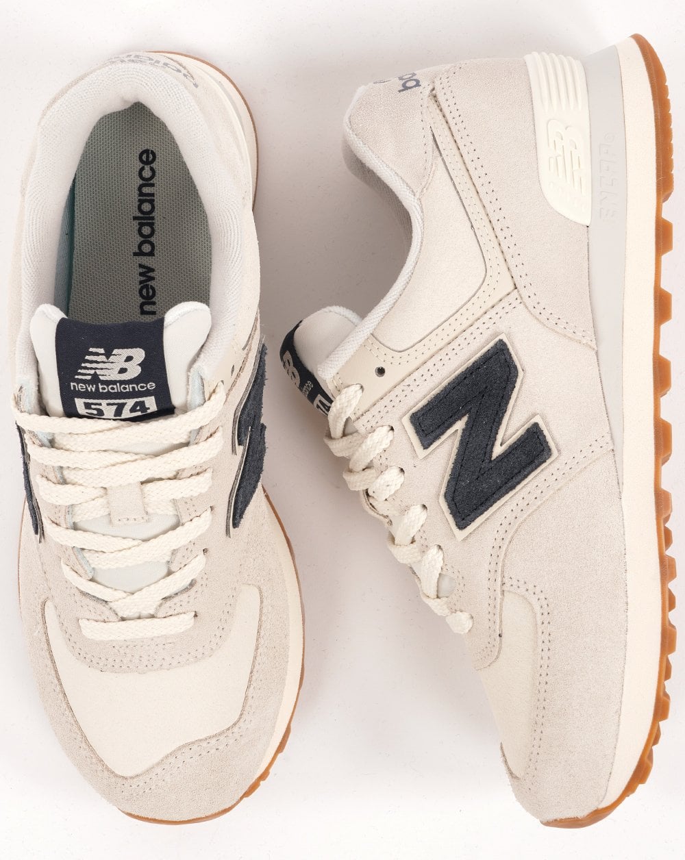 New Balance 574 Trainer Bone White/Navy