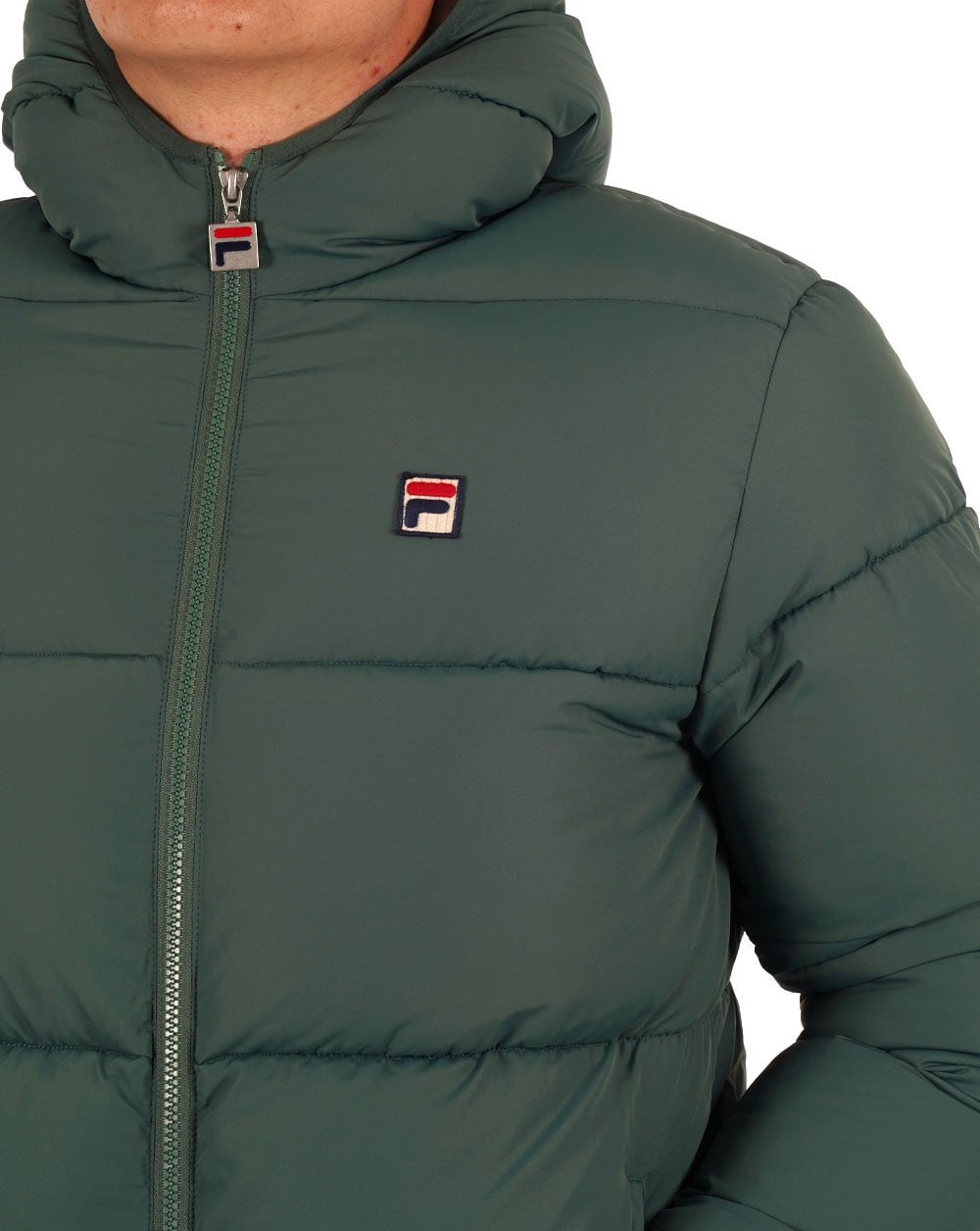Fila Vintage Harry Puffer Jacket Dark Forest