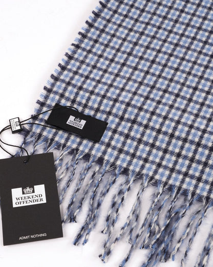 Weekend Offender Nurman Gomedov Scarf Blue House Check