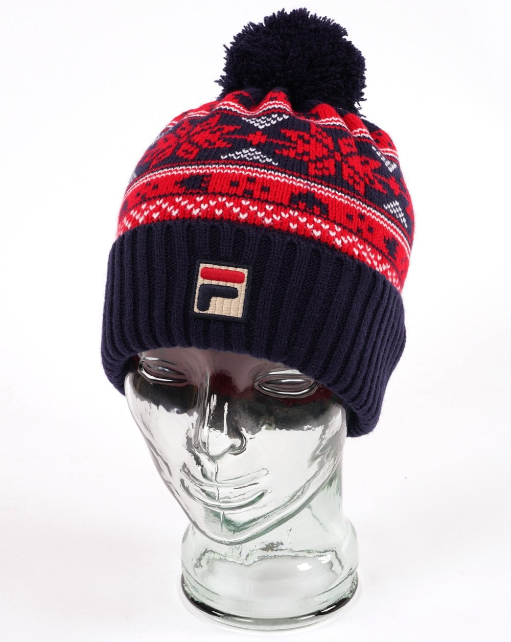 Fila Vintage Trayzon Pom Pom Beanie Navy