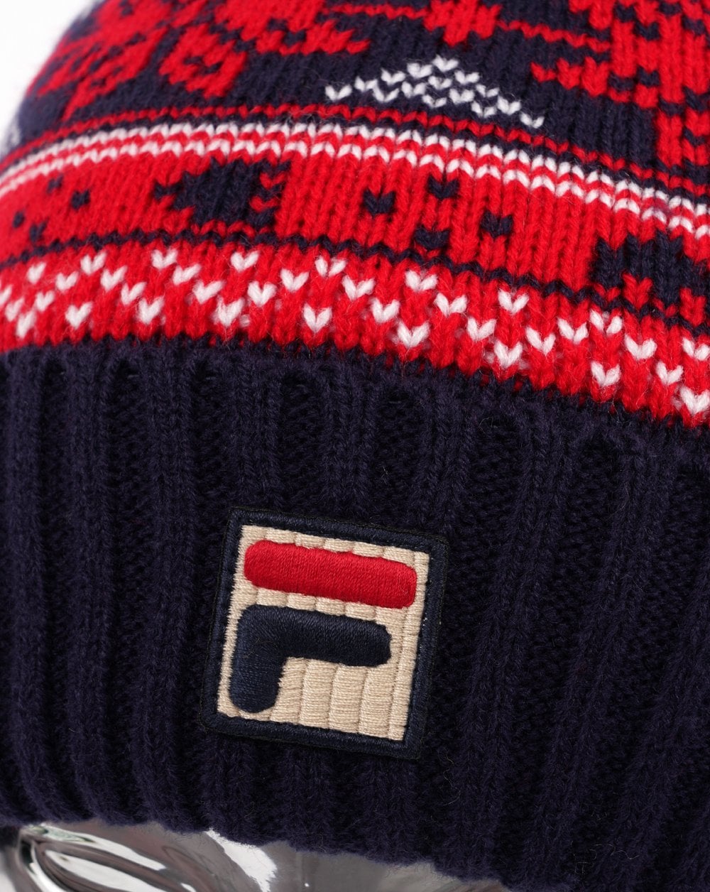 Fila Vintage Trayzon Pom Pom Beanie Navy