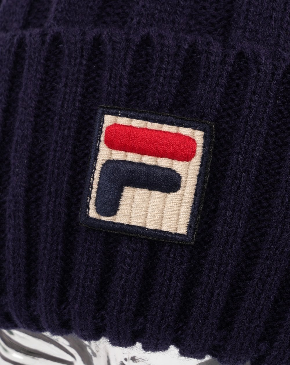 Fila Vintage Teo Pom Pom Beanie Navy
