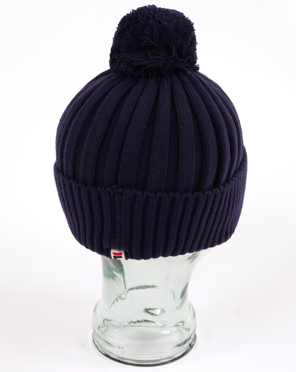 Fila Vintage Teo Pom Pom Beanie Navy