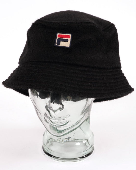 Fila Vintage Fila Vintage Elevens Mohair Bucket Hat Black