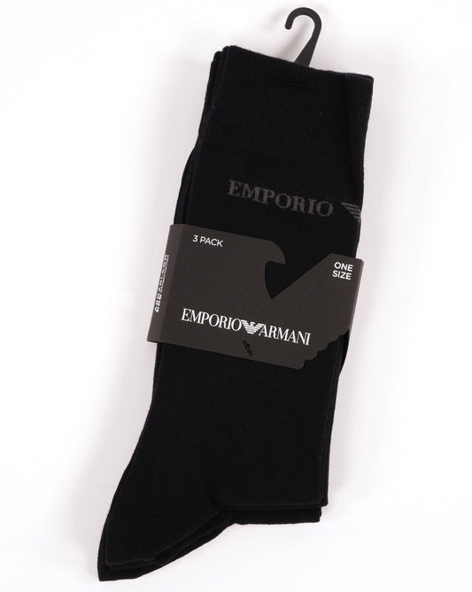 Ea7 Emporio Armani 3 Pack Socks Black/Grey