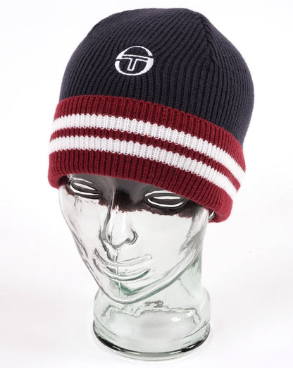 Sergio Tacchini Surge Beanie Navy Blue/Claret