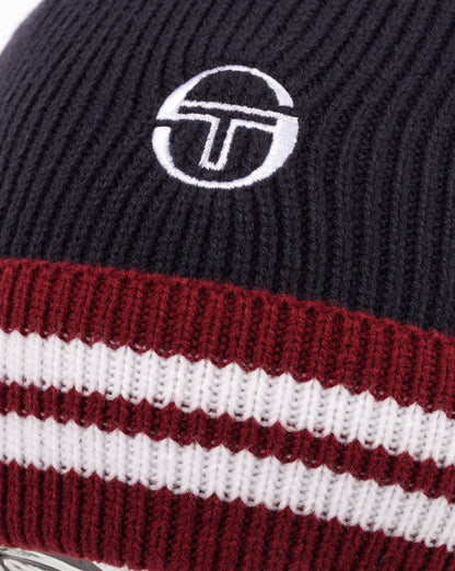 Sergio Tacchini Surge Beanie Navy Blue/Claret
