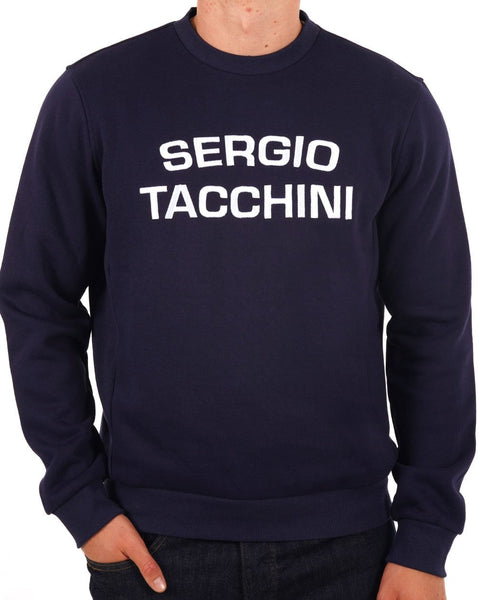 Sergio Tacchini Logo Sweat Navy Blue