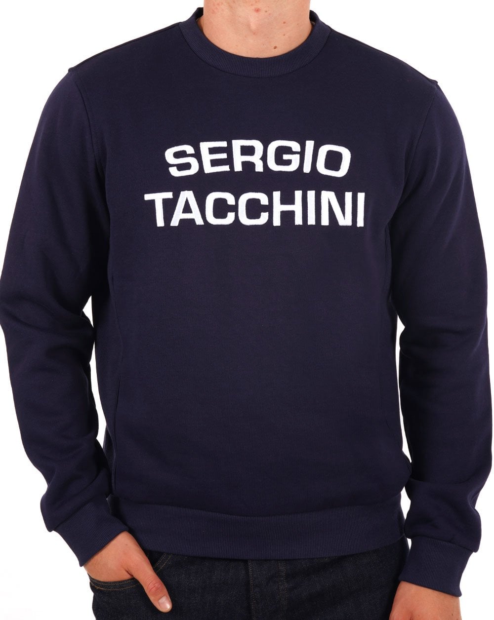 Sergio Tacchini Logo Sweat Navy Blue