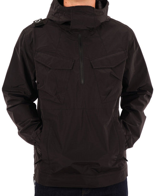 Ma.Strum Ma.strum Nylon Grid Smock Black