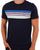 Pretty Green Hollen Chest Stripe T-shirt Navy